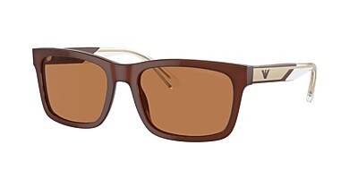 Emporio Armani EA4224 57 Dark Grey Polar & Shiny Black Polarised 