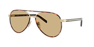 Prada PR 25ZS M (53 - 18) with Blue lenses and Grey frame