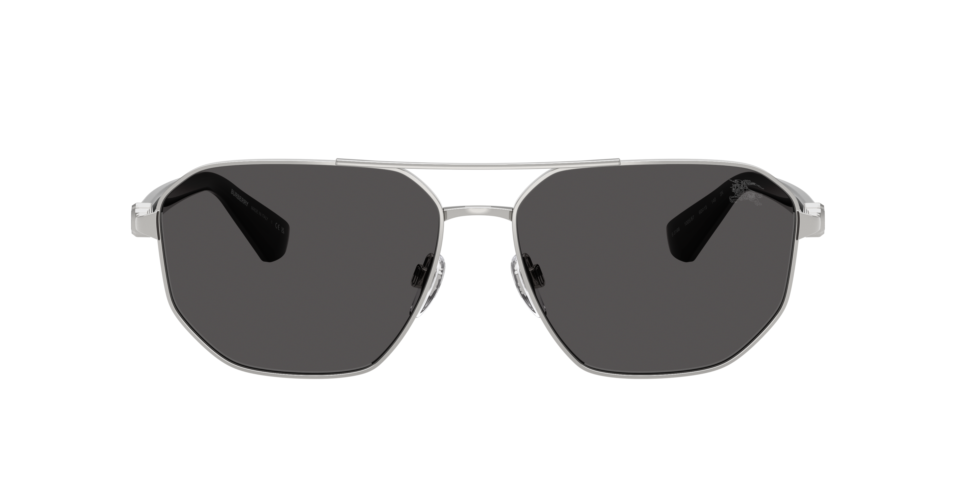Burberry BE3166 XXL (60 - 15) with Grey lenses and Silver frame