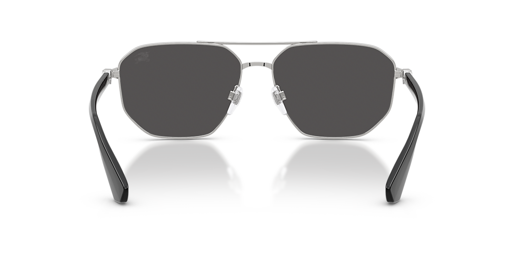 BURBERRY BE3166 Light Gold - Men Luxury Sunglasses, Petrol Green Mirror Silver Lens