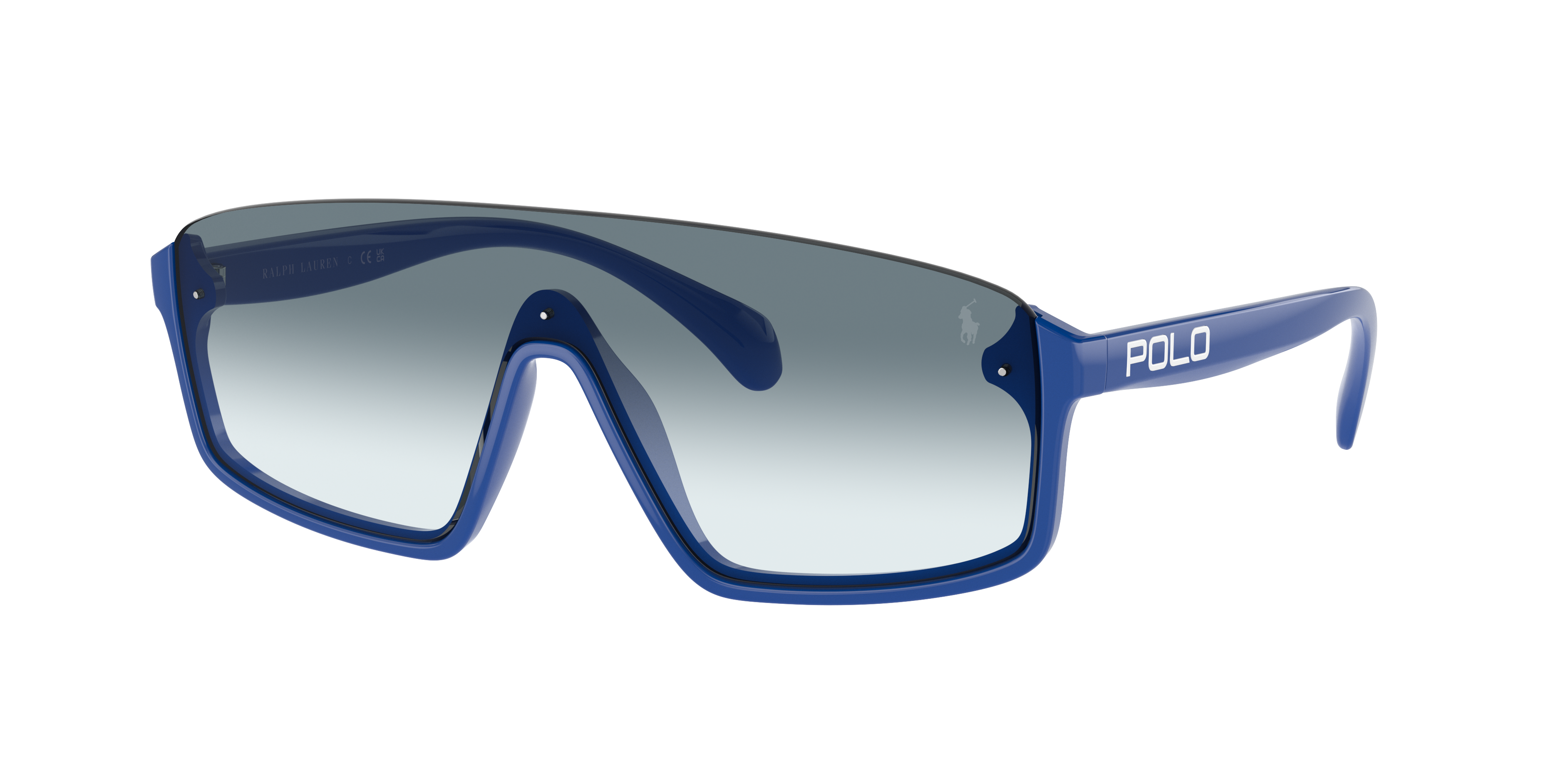 Polo Ralph Lauren Unisex Sunglass PH4211U -  Frame color: Shiny Royal Blue, Lens color: Gradient Blue