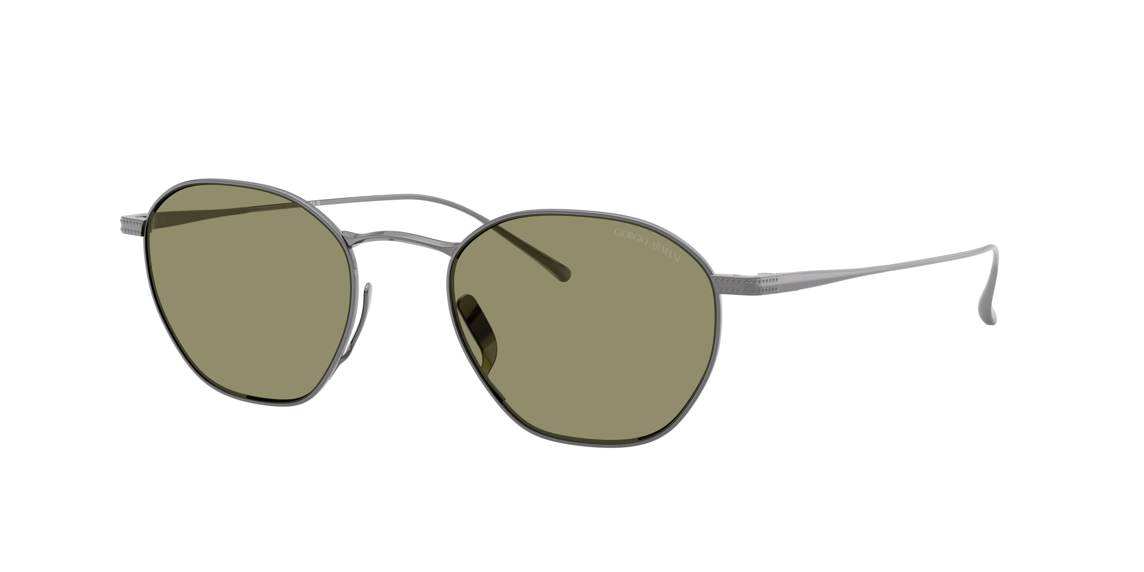 Giorgio Armani Homme Sunglass AR6160T - Couleur du Monture: Gunmetal, Couleur de Lentille: Vert