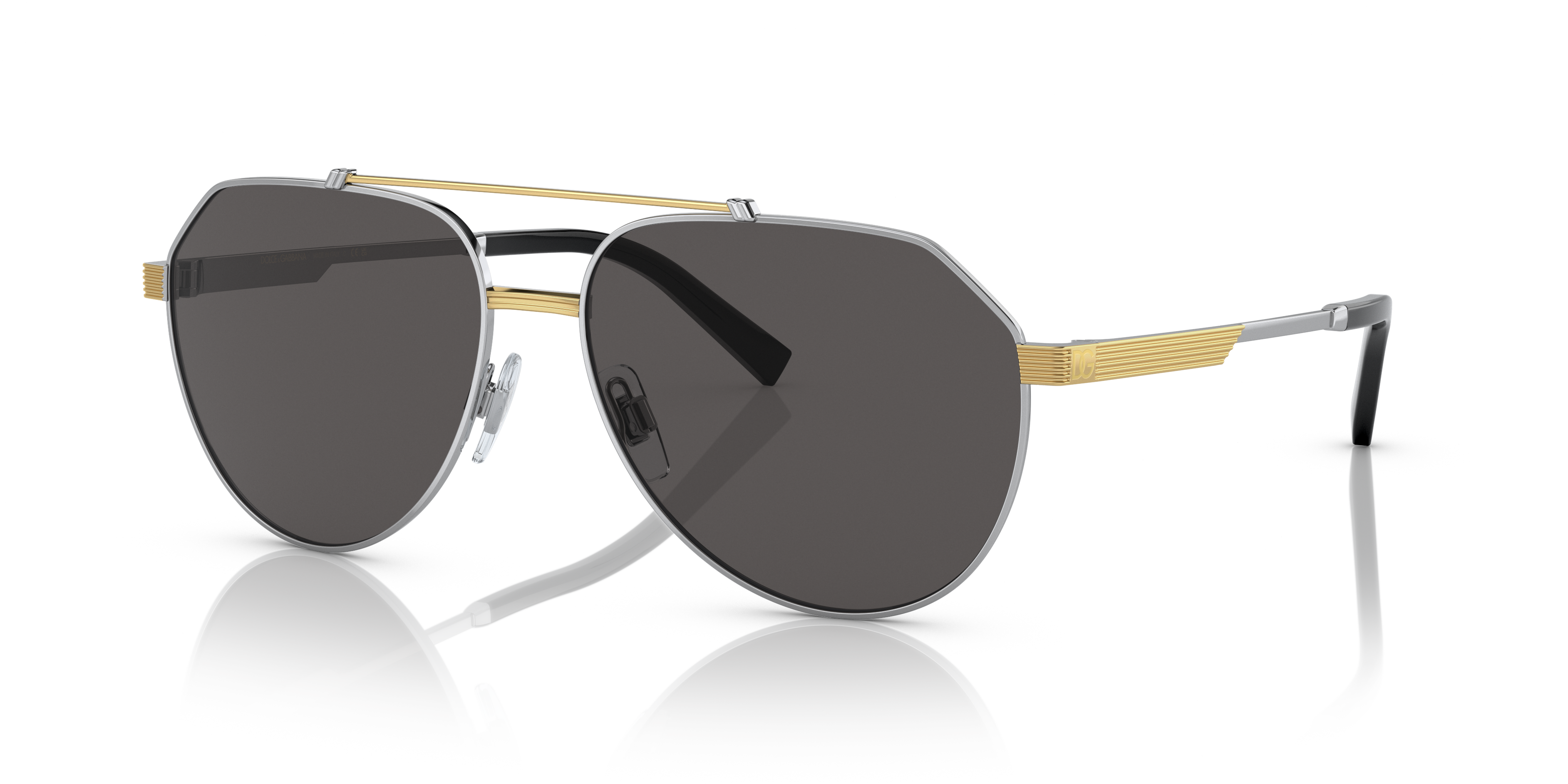 【関税＆送料込み】Dolce & Gabbana Dg Logo Longuette Pencil Dolce&Gabbana DG2289 02/8G Sunglasses - US