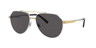 Dolce&Gabbana DG6134 XL (57 - 16) with Blue lenses and Black frame