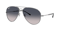 Ray-Ban Old Aviator XXL (62 - 14) with Blue lenses and Grey frame