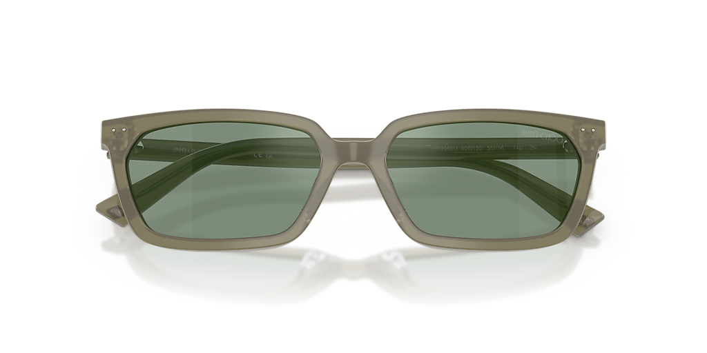 Jimmy Choo Clear Frame Sunglasses with Green Mirrored Lenses Jimmy Choo JC5050U S (55 - 16) with Green lenses and Green  main image 4