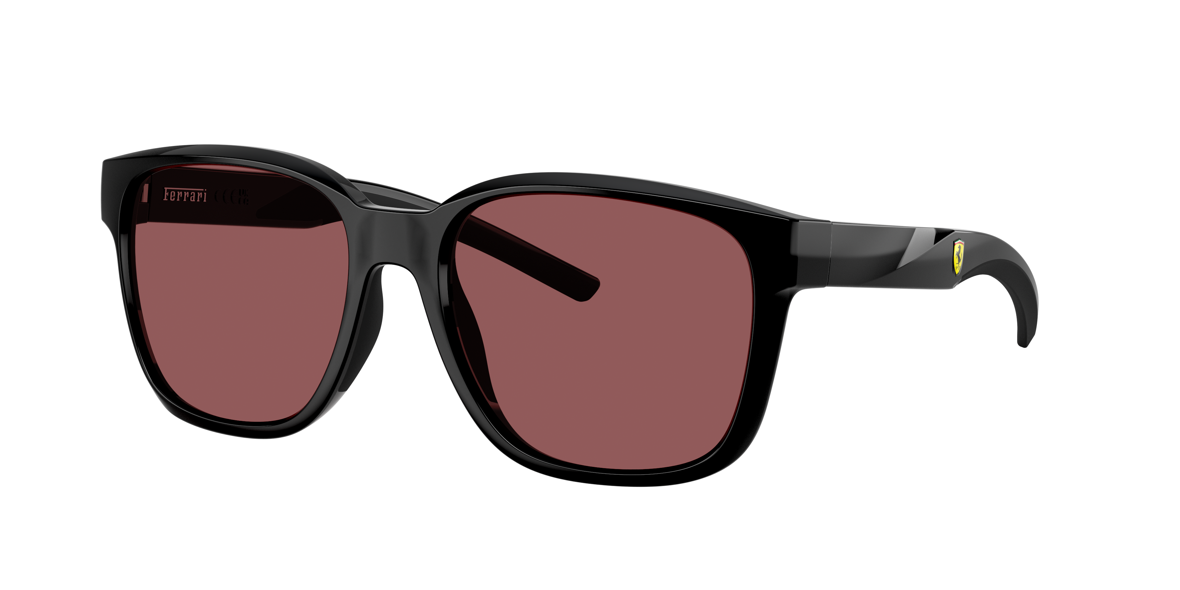 Scuderia Ferrari Unisex Sunglass FZ6019D -  Frame color: Black, Lens color: Red Ferrari Exclusive