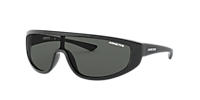 ARNETTE AN4264 Clayface Shiny Black - Men Sunglasses, Dark Grey Lens