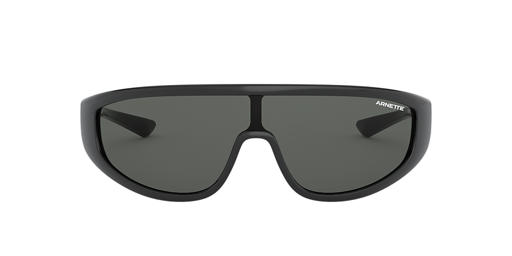 ARNETTE AN4264 Clayface Shiny Black - Men Sunglasses, Dark Grey Lens
