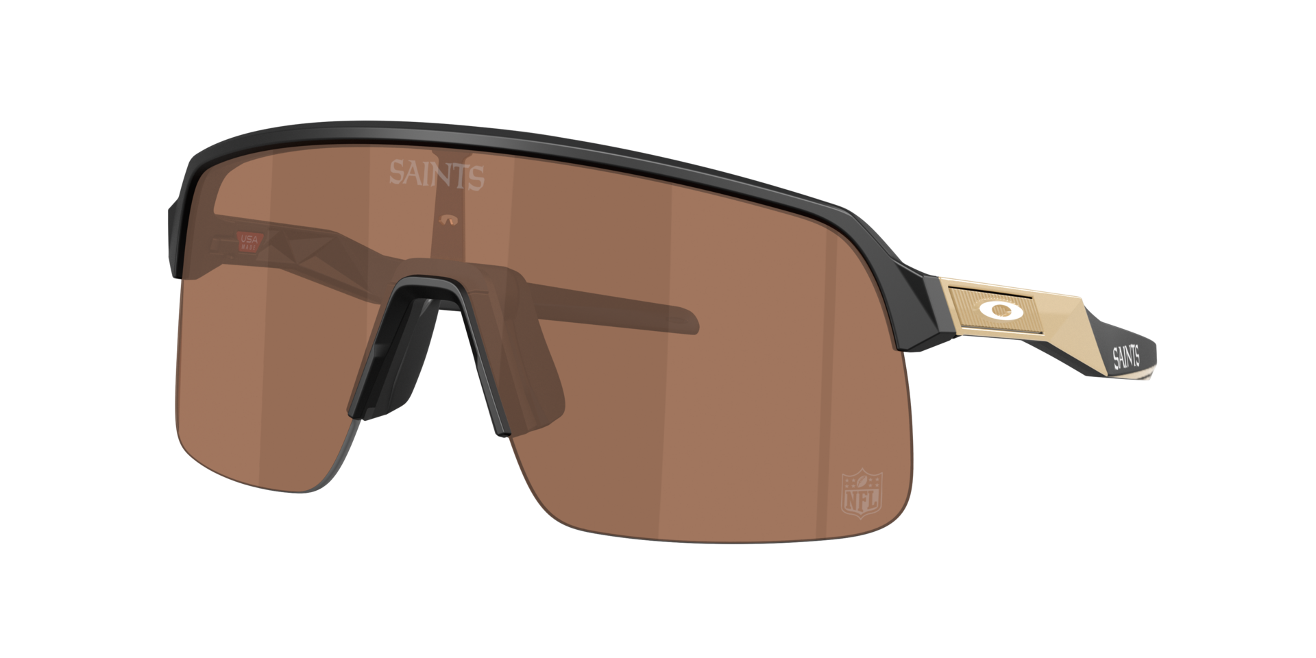 Oakley Man Sunglass OO9463 New Orleans Saints Sutro Lite -  Frame color: Matte Black, Lens color: Prizm Tungsten
