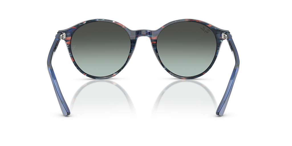 Ray-Ban Blue Gradient Lens Tortoiseshell Sunglasses, Case Included Ray-Ban RB2215 XL (56 - 20) with Blue lenses and Blue frame  main image 4