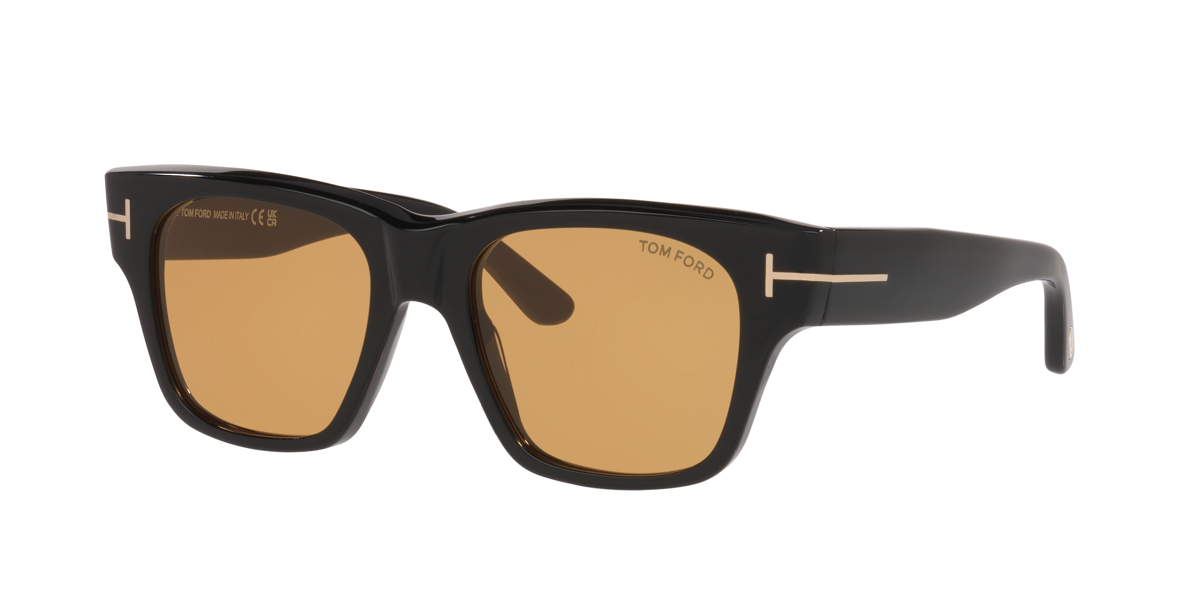 Tom Ford FT1280 XXL (53 - 19) with Yellow lenses and Black frame