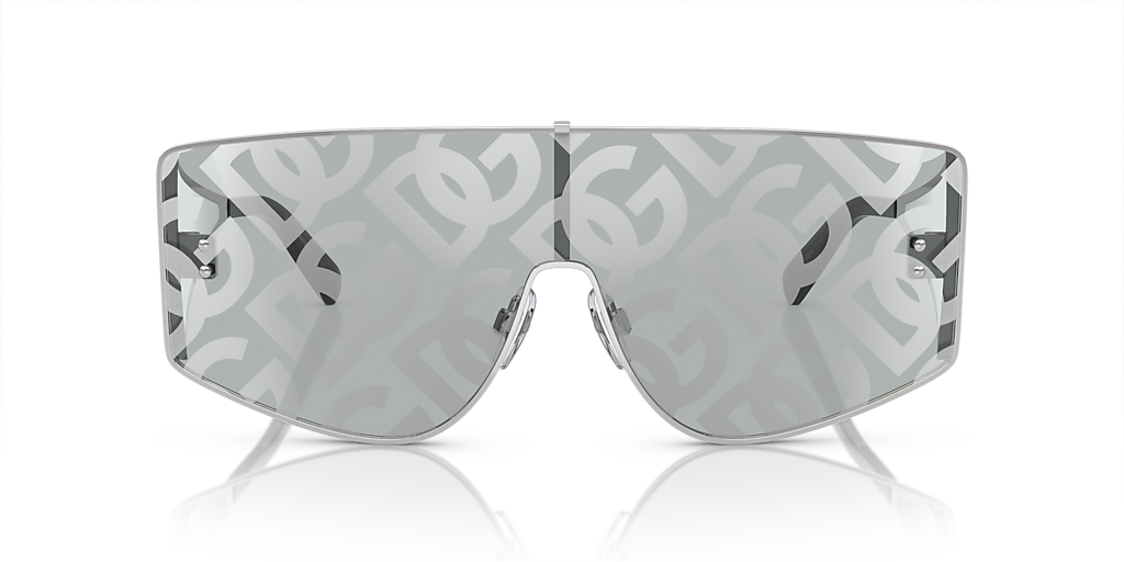 DOLCE&GABBANA DG2305 Silver - Men Luxury Sunglasses, Silver Lens