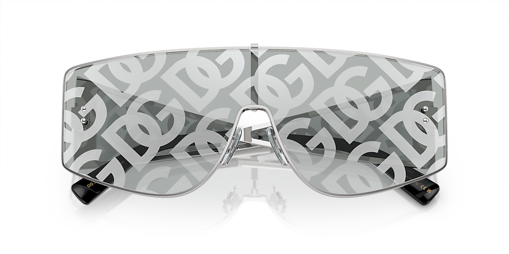 DOLCE&GABBANA DG2305 Silver - Men Luxury Sunglasses, Silver Lens