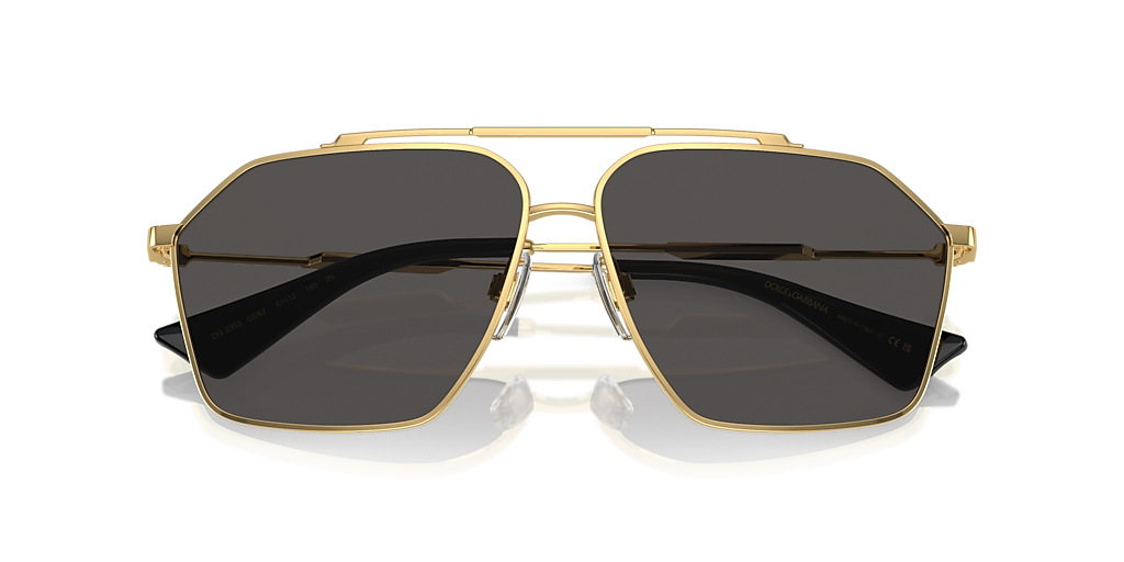 Dolce&Gabbana DG2303 XL (61 - 12) with Grey lenses and Gold frame