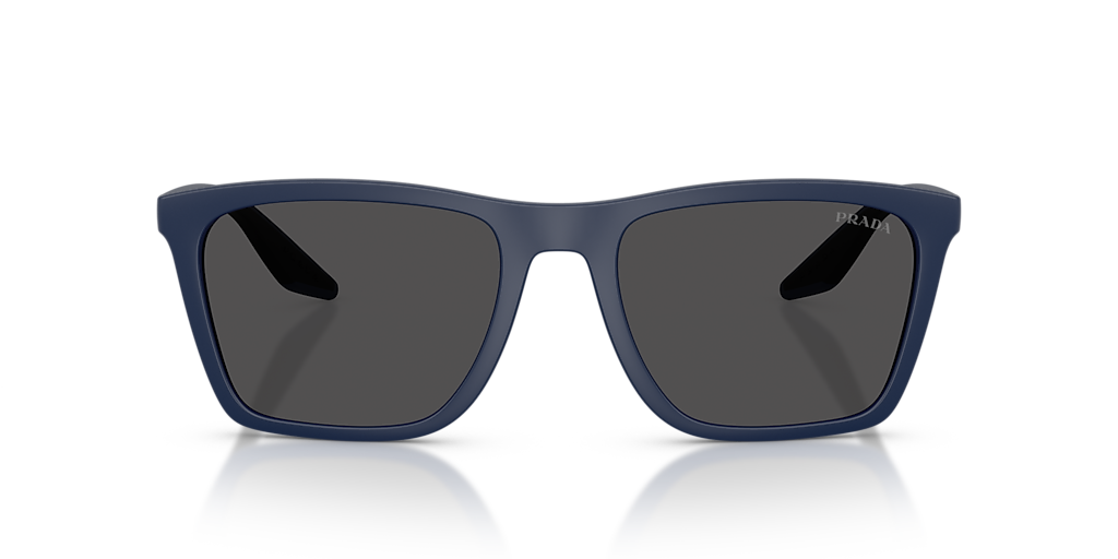 PRADA LINEA ROSSA PS B08S Matte Blue - Men Sunglasses, Dark Grey Lens