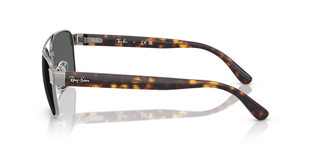 Ray-Ban RB3751 L (58 - 17) with Grey lenses and Silver frame