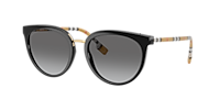 BURBERRY BE4316 Sophia Black - Women Luxury Sunglasses, Grey Gradient Lens