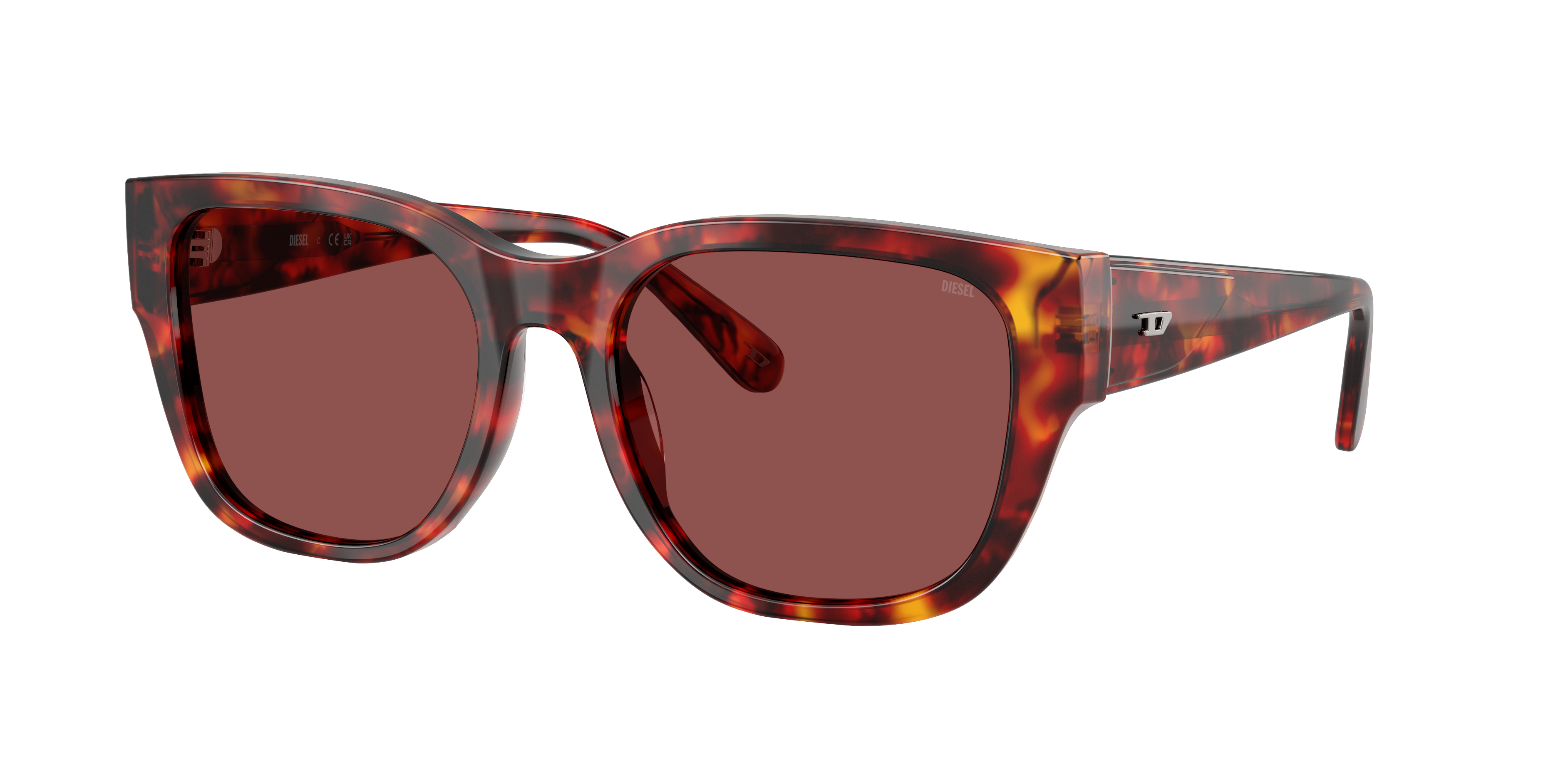 Diesel Unisex Sunglass Dl2005 In Dark Violet,red