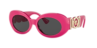 VERSACE VE4426BU White - Women Luxury Sunglasses, Dark Grey Lens