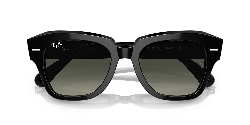 LIKE NEW RayBan State Street Black  RB2186 Sunglasses Ray Ban Sunglasses State Street Black RB2186 12943M Blue Non  main image 2