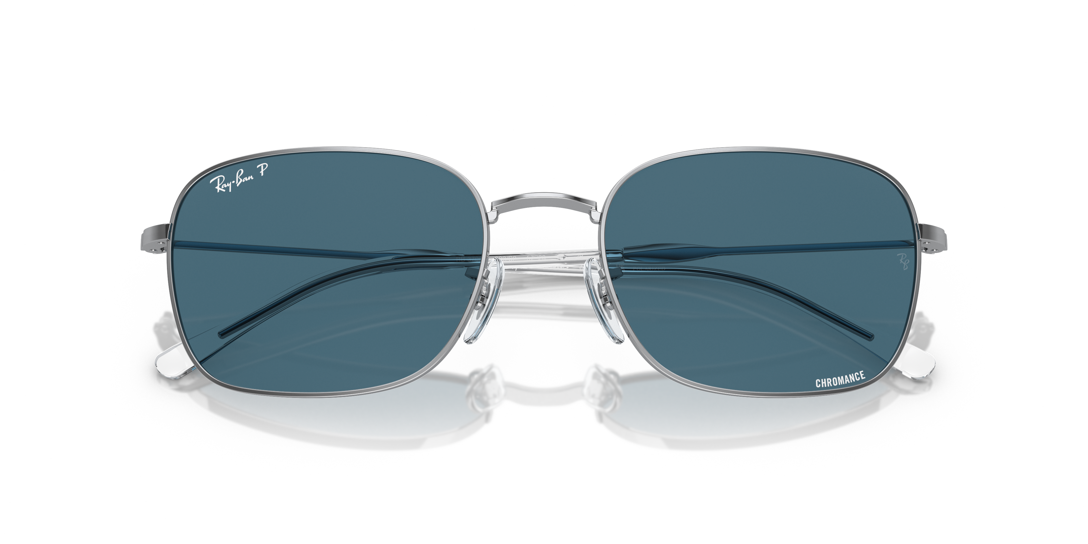Ray-Ban RB3706 L (54 - 20) with Blue lenses and Silver frame | Sunglass Hut®