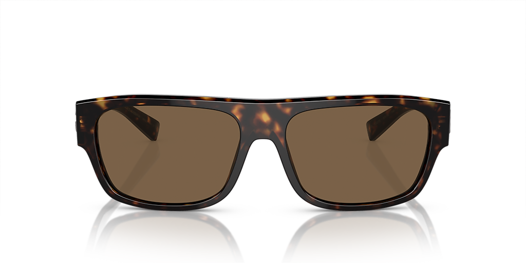 DOLCE&GABBANA DG4455 Havana - Men Luxury Sunglasses, Dark Brown Lens