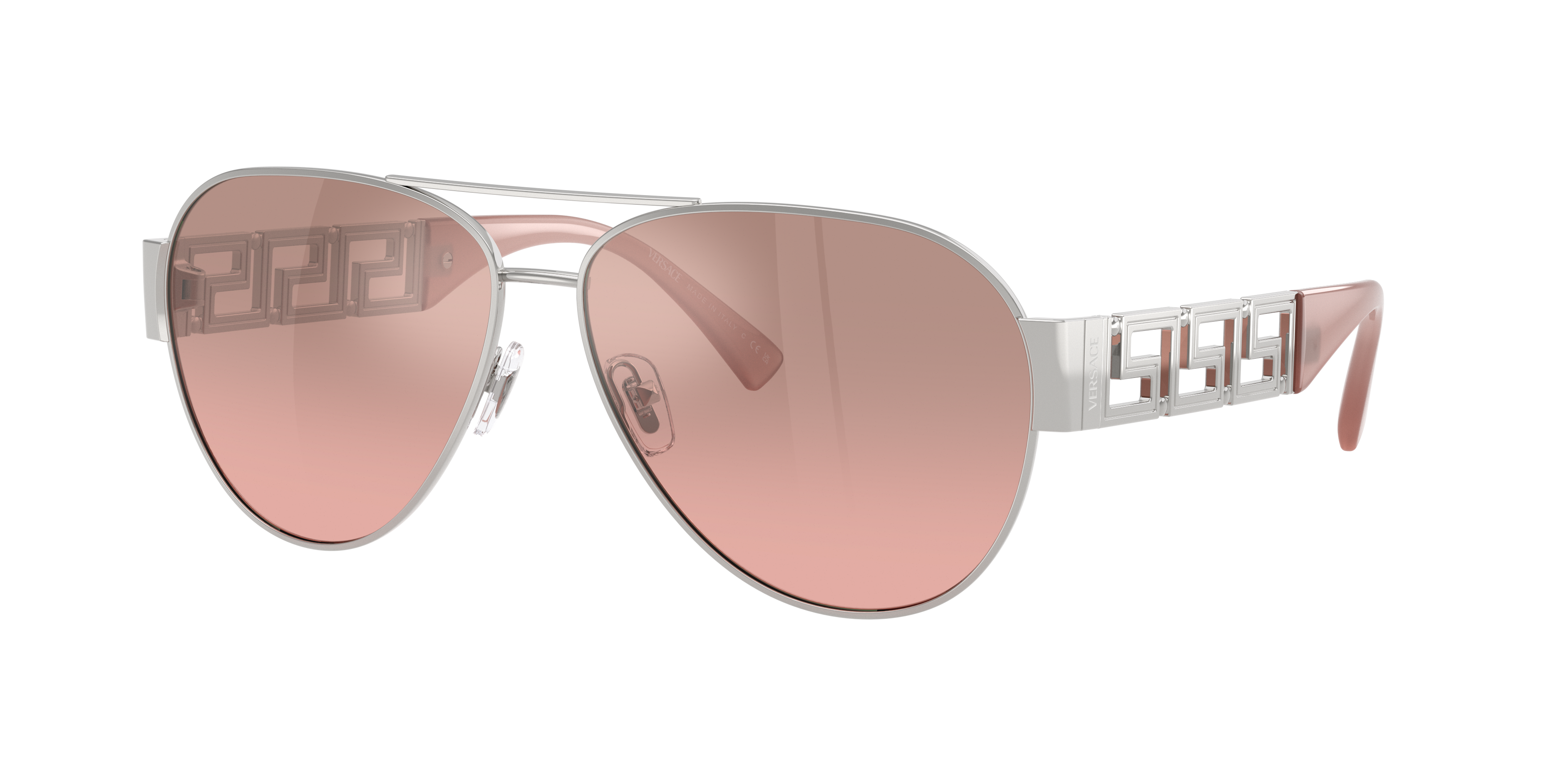 Versace Man Sunglass VE2289 -  Frame color: Silver, Lens color: Pink Mirror Silver Gradient
