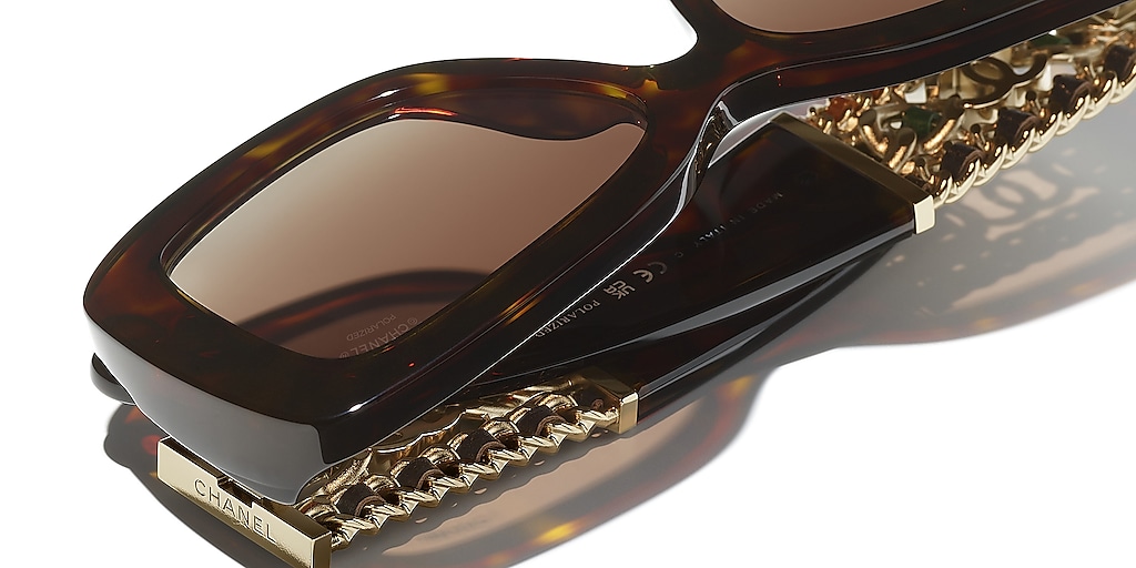 【美品】CHANEL sunglasses GOLD BROWN hyde Chanel Brown 4086 Camellia Sunglasses ○ Labellov ○ Buy and