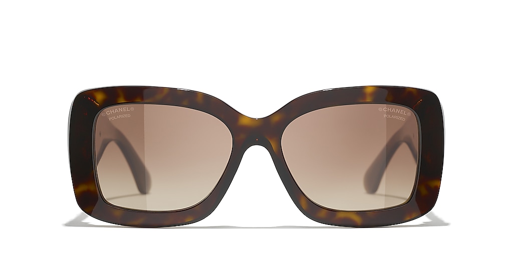 関税・送料込み*CHANEL*CH5535Q 偏光レンズ サングラス Chanel Square Sunglasses CH5535Q M (54 - 17) with Brown