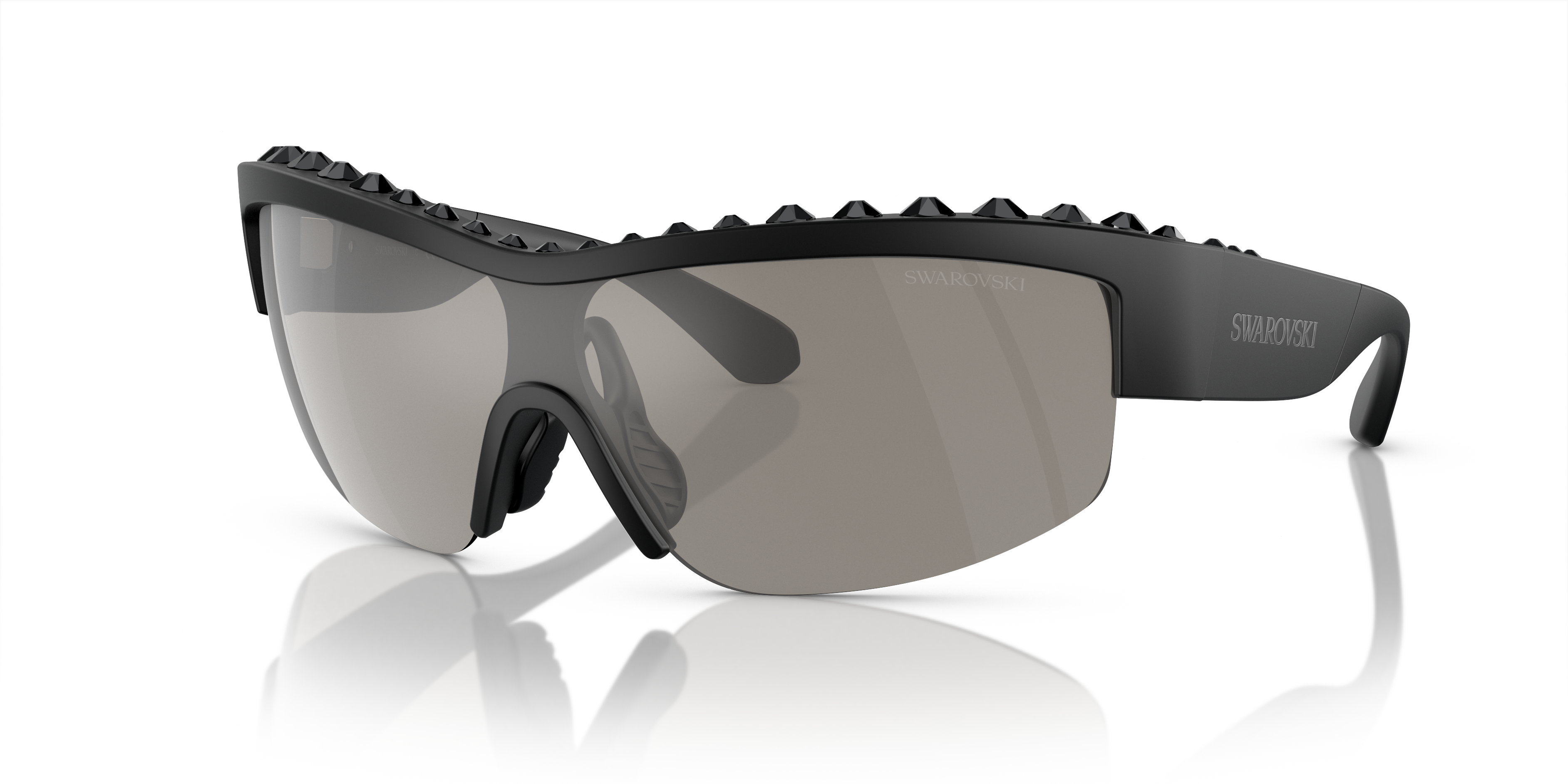 【送料,関税込】SWAROVSKI サングラス SK6021 Swarovski SK6021 M (53 - 19) with Grey lenses and Black
