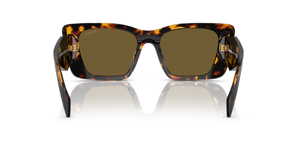 PRADA PR 08YS Écaille de tortue Miel - Lunette de Soleil de Luxe pour Femme - verres Marron foncé