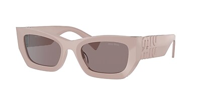 Miu Miu MU 09WS Runway 53 Purple Brown & Pink Sunglasses  