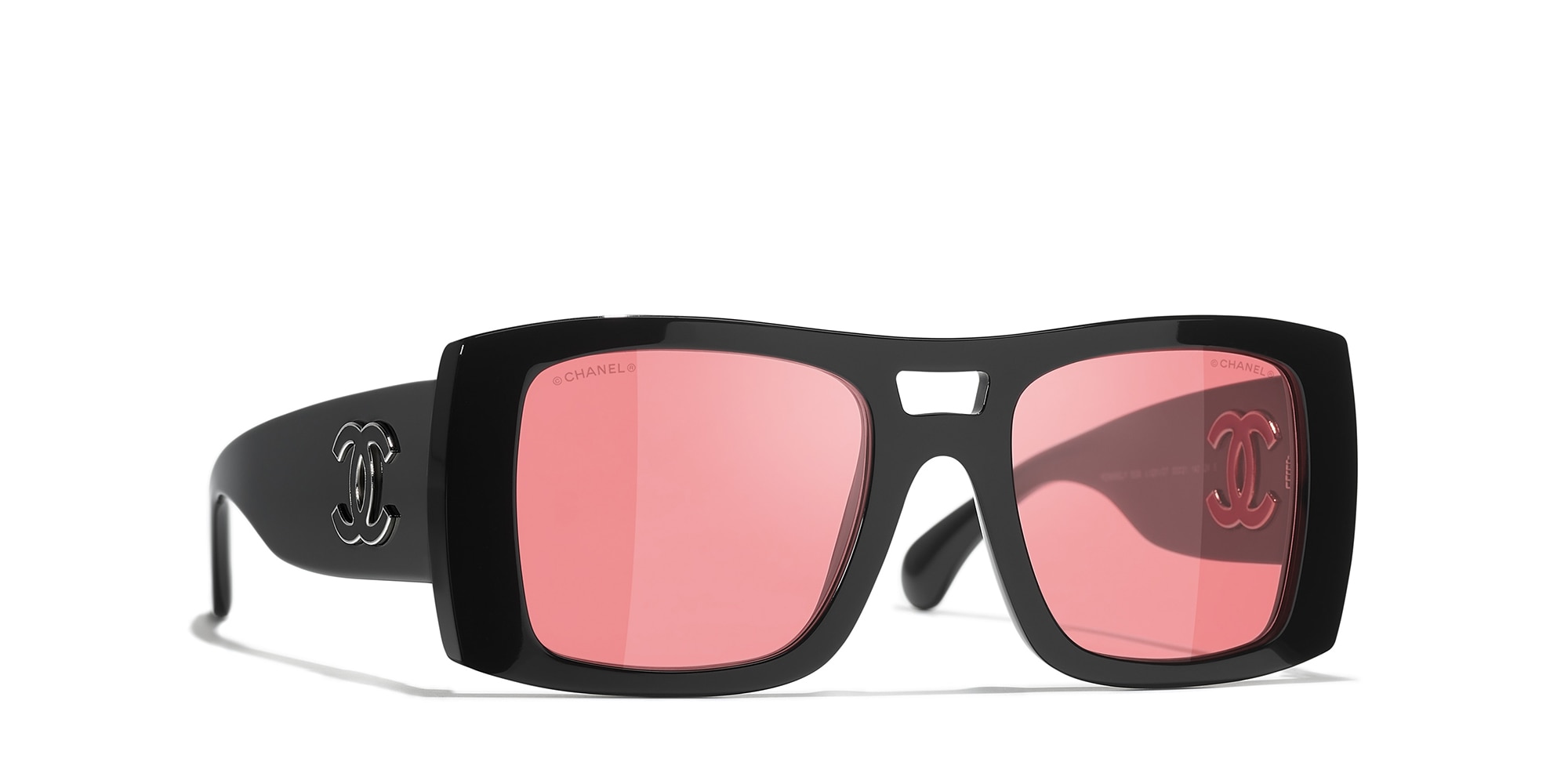Chanel Square Sunglasses CH5539A M (53 - 21) with Orange lenses