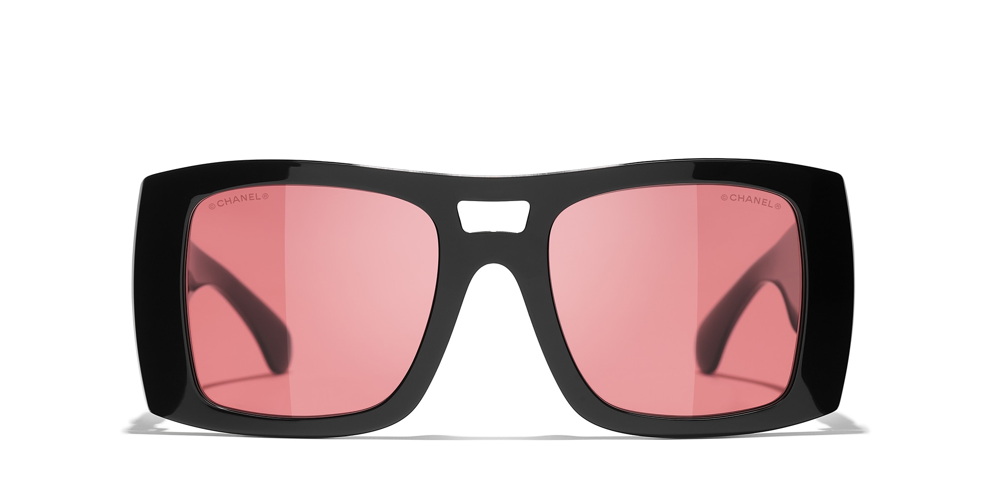 Chanel Square Sunglasses CH5539A M (53 - 21) with Orange lenses