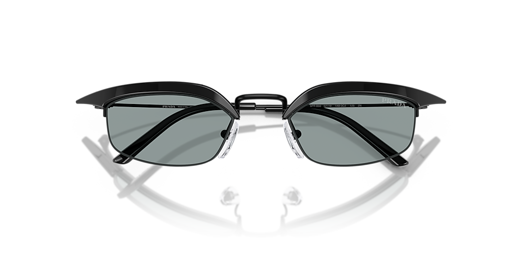 Prada PR B50S XS (52 - 19) with Grey lenses and Black frame