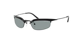 Prada PR 69ZS XXL (0 - 137) with Grey lenses and Black frame