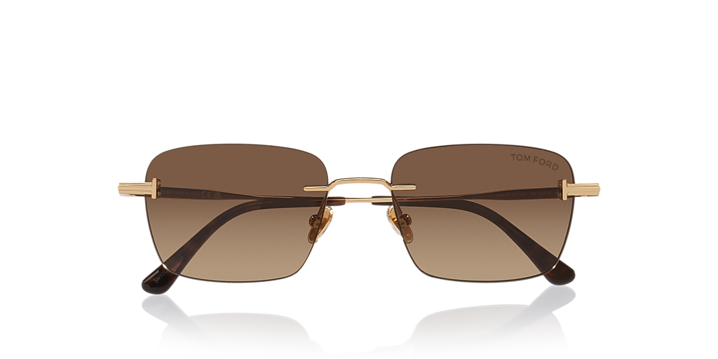 Tom Ford Jake-02 XXL (54 - 18) with Brown lenses and Gold  display picture 3