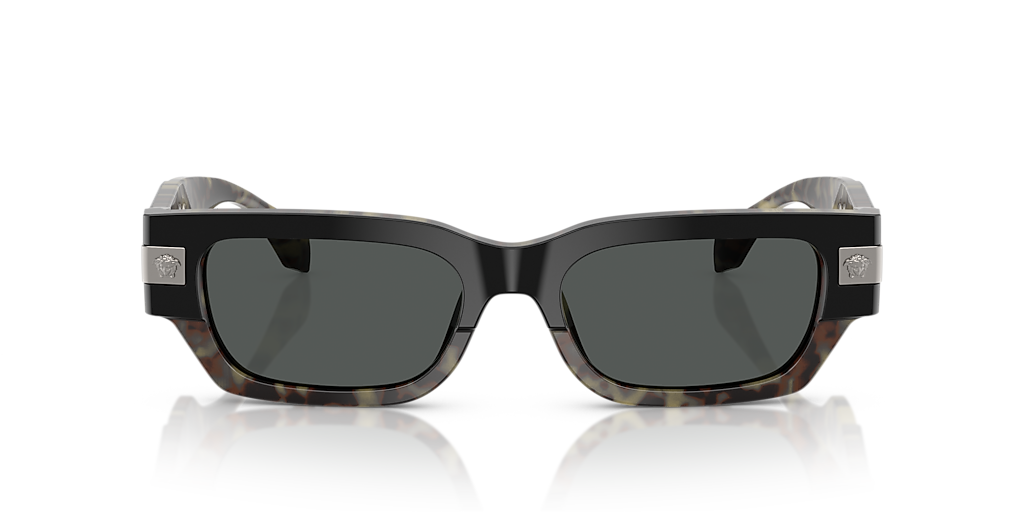 VERSACE サングラス ブラック ゴールド　VE4465 Versace VE4465 XXL (53 - 18) with Grey lenses and Black frame