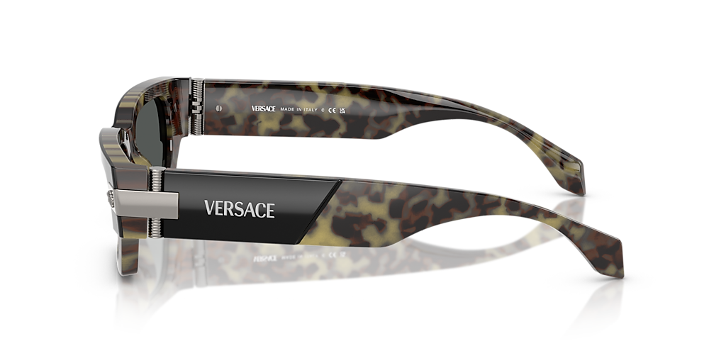 Versace VE4465 XXL (53 - 18) with Grey lenses and Tortoise frame