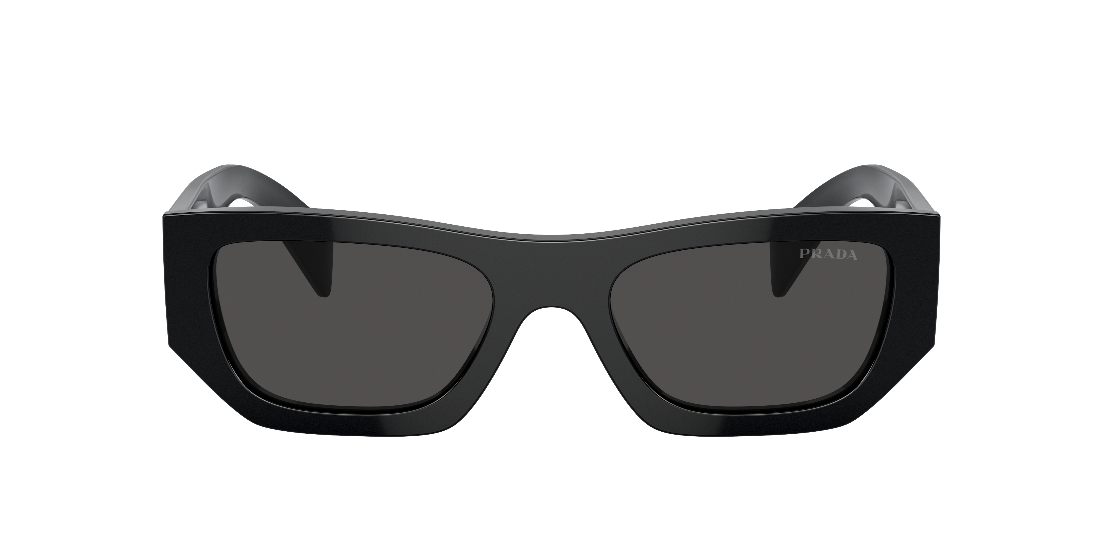 Prada PR A01SF M (55 - 17) with Grey lenses and Black frame