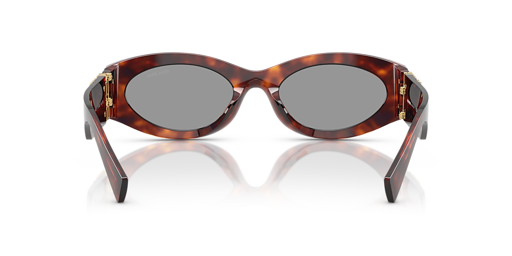MIU MIU MU 11WS 0MU 11WS Mahogany Havana - Women Luxury Sunglasses, Grey Lens