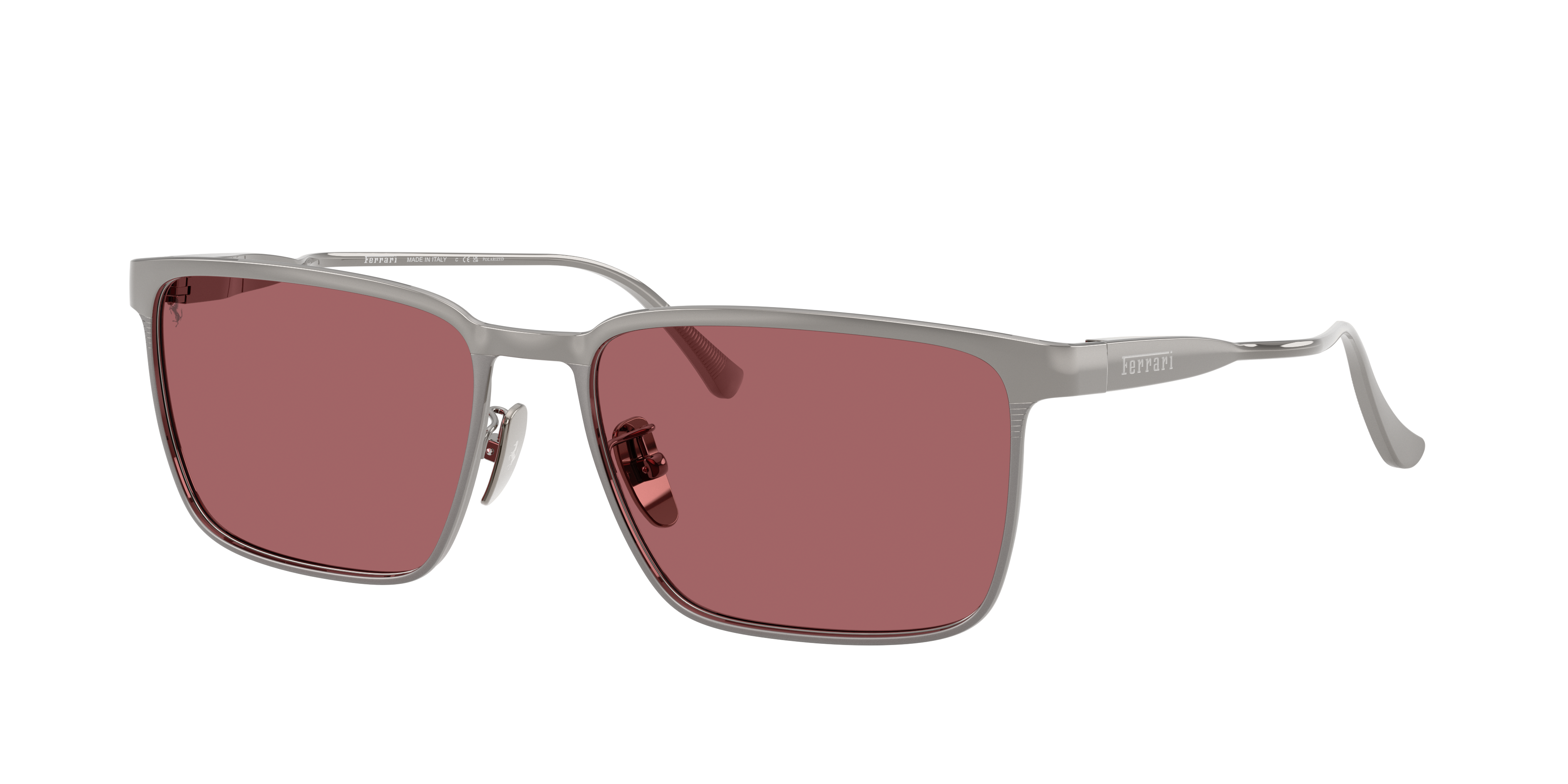 Ferrari Man Sunglass FH1033D -  Frame color: Gunmetal, Lens color: Red