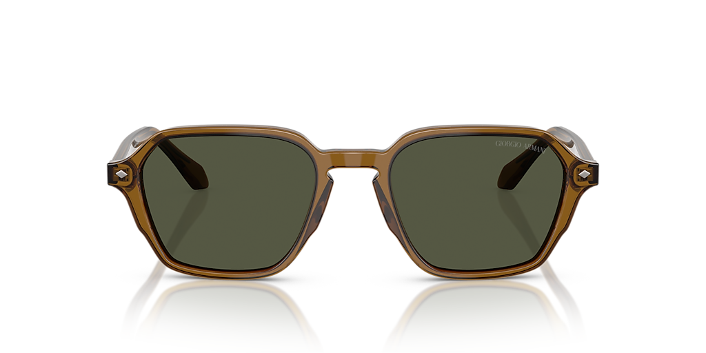 GIORGIO ARMANI 帽子 ファー × レザー 牛革 Giorgio Armani AR8220 S (52 - 20) with Green lenses and Green