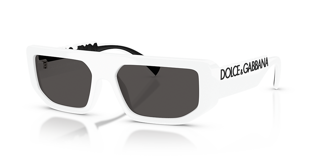 Dolce&Gabbana DG6203 M (56 - 16) with Grey lenses and White frame