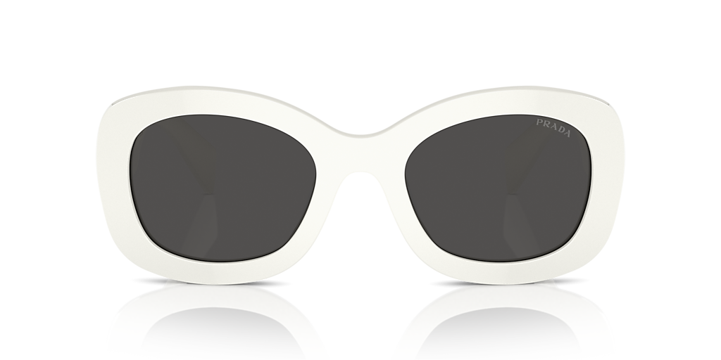 Prada PR A13S L (54 - 23) with Grey lenses and White frame