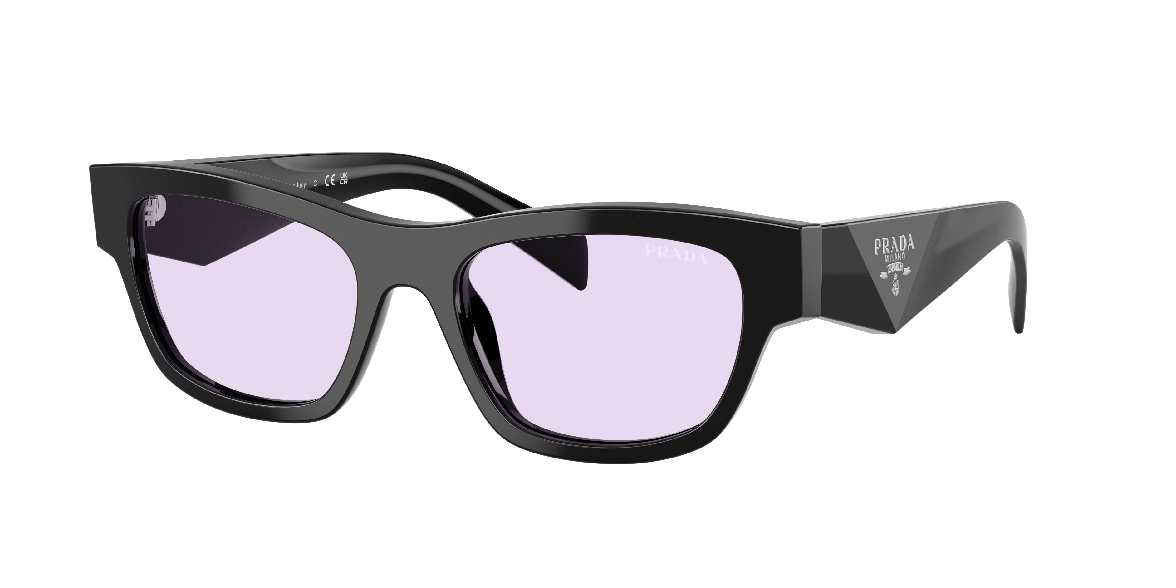 Prada Woman Sunglass PR B09S -  Frame color: Black, Lens color: Violet