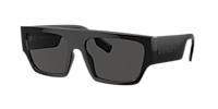 BURBERRY BE4397U Micah Black - Men Luxury Sunglasses, Dark Grey Lens