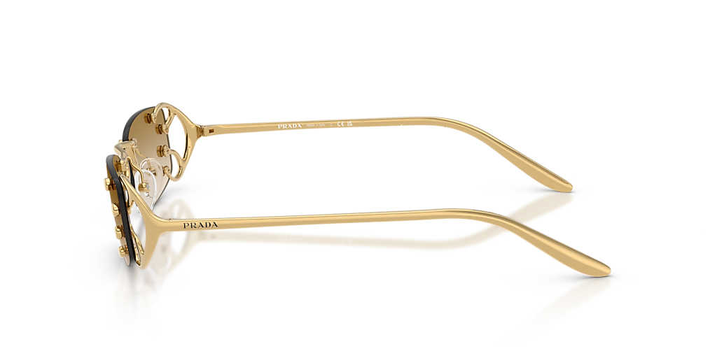 Prada PR C57S L (52 - 20) with Brown lenses and Gold frame