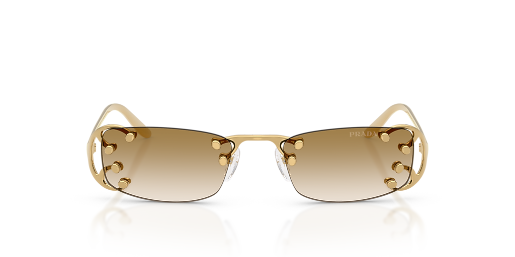 Prada PR C57S L (52 - 20) with Brown lenses and Gold frame
